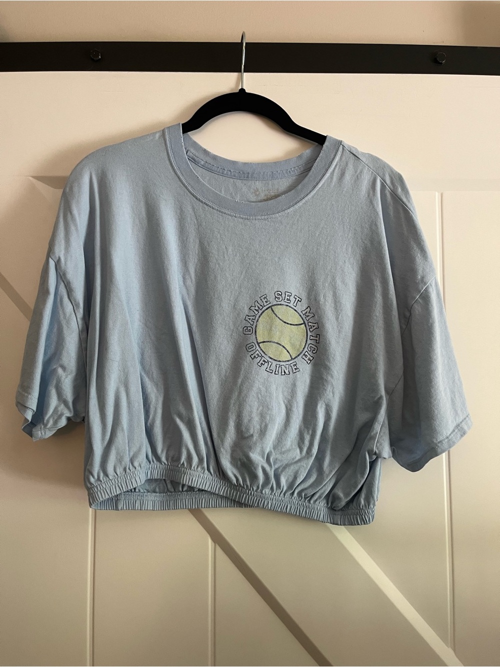 Aerie Cropped Graphic Tee